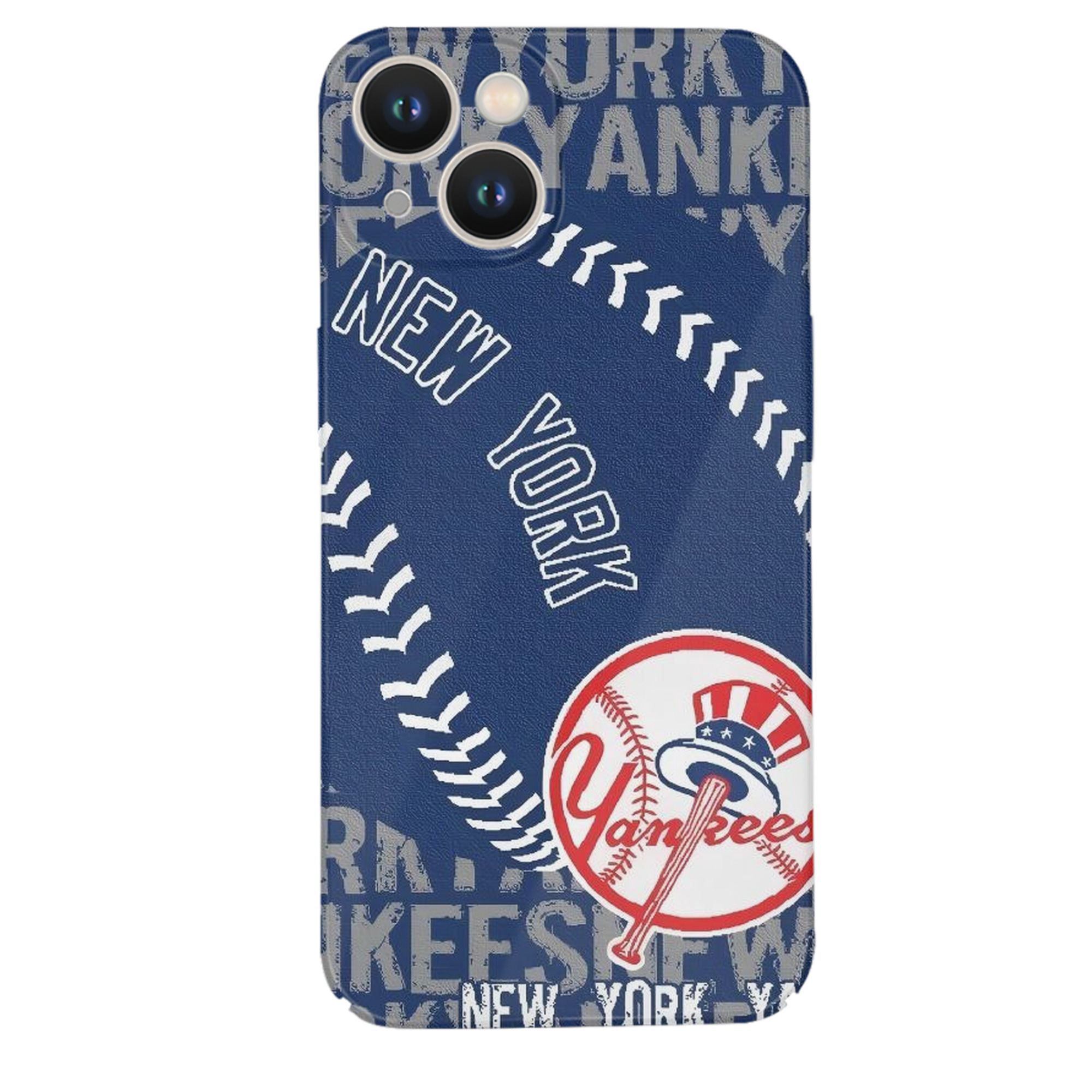 New York Yankees 198 IPhone 14 Series Full-Cover Hard Case – Shockproof With Raised Camera Protection – Precise Cutouts, Wireless Charging Compatible – Durable, Anti-Yellowing, Easy To Clean